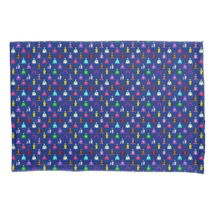 Housse D'oreillers Cheval Rider Jockey Motif de soies