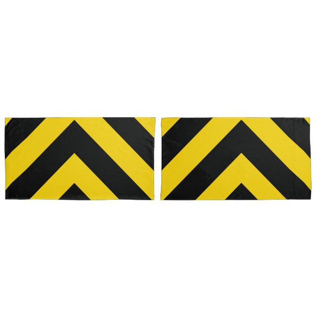Housse D'oreillers Chevrons audacieux de la route (devant-Set)