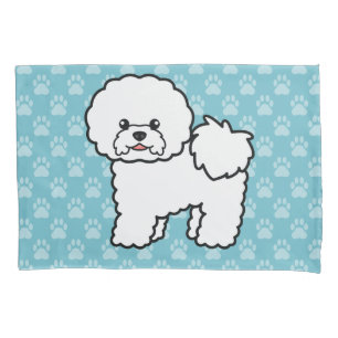 Housse D'oreillers Chien Bichon Frise de dessin animé mignon