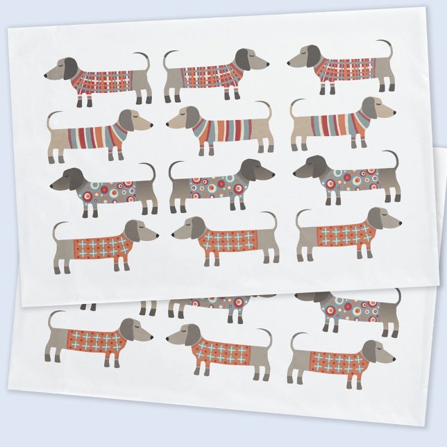 Housse D'oreillers Chien de saucisse Dachshund (Dachshund Wiener Sausage Dog fun pillow case)