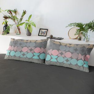 Housse D'oreillers Circles Abstraits amusants Carrés Popart Motif