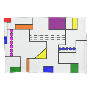 Housse D'oreillers Circuits de Bauhaus