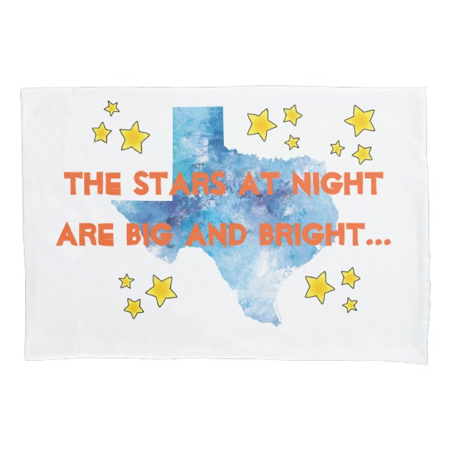 Housse D'oreillers CISV Austin Étoiles À Pillowcase De Nuit (devant)