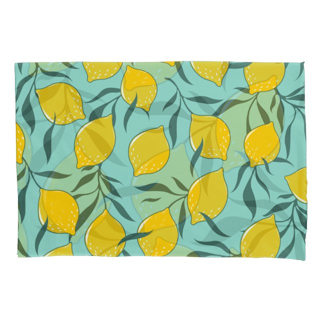 Housse D'oreillers Citron Art Mode Abstrait sans couture (devant)