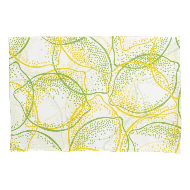 Housse D'oreillers Citrons et Limes : Motif frais. (devant)