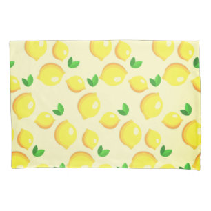 Housse D'oreillers Citrons jaunes frais