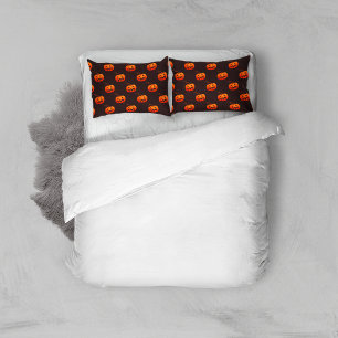 Housse D'oreillers Citrouilles d'Halloween, Citrouilles Orange Farce