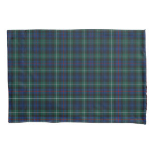 Housse D'oreillers Clan plaid écossais bleu et vert du Mackenzie