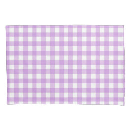 Housse D'oreillers Classic En vichy Vérifier Plaid Motif Lilac