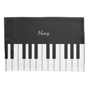 Housse D'oreillers Clavier de piano classique Musique personnalisée