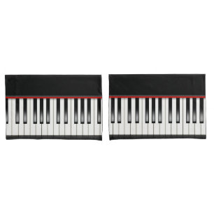 Housse D'oreillers Clavier pour piano