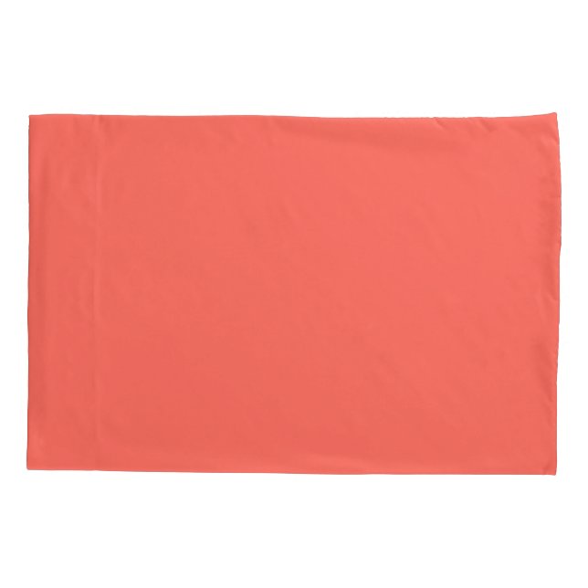 Housse D'oreillers Code hexadécimal de corail FF6F61 (Dos)