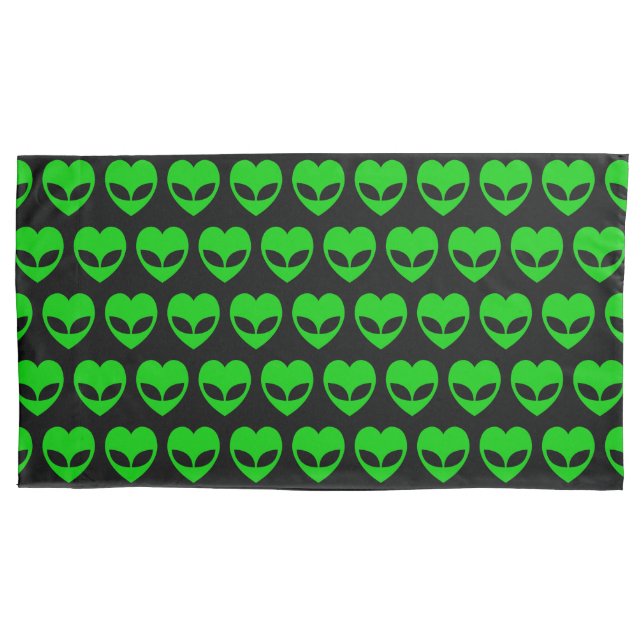 Housse D'oreillers Coeur d'amour Alien (devant-gauche)