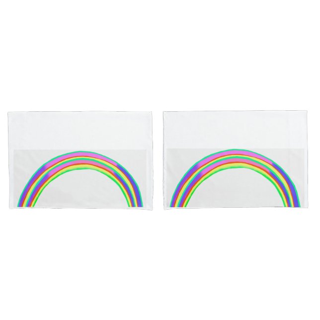 Housse D'oreillers Coiffeurs Rainbow Standard, 1 paire (devant-Set)