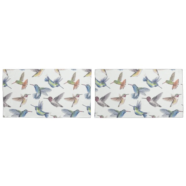 Housse D'oreillers Colibri (devant-Set)