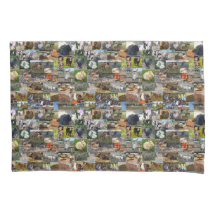 Housse D'oreillers Collage photo de la ferme,