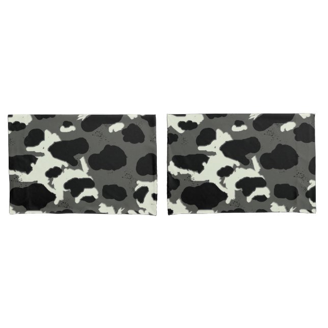 Housse D'oreillers Conception de la vaches (devant-Set)