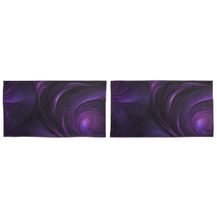 Housse D'oreillers Conception de torsion violette foncée