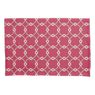 Housse D'oreillers Connectivité nucléaire - magenta - motif continu
