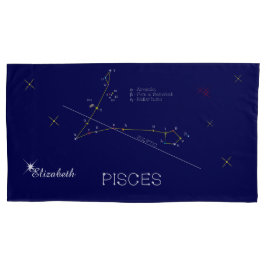 Housse D'oreillers Constellation PISCES unique, brillant