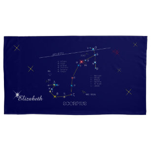 Housse D'oreillers Constellation SCORPIUS unique, impressionnant