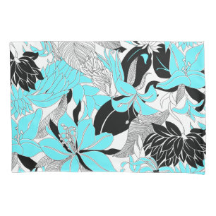 Housse D'oreillers Contour Hawaii Tropical Lily et Protea Floral