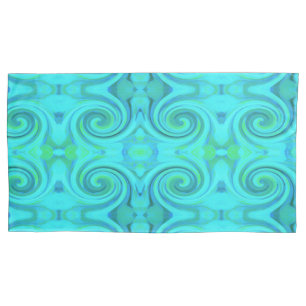 Housse D'oreillers Cool super Abstrait Aqua Liquid Art Motif
