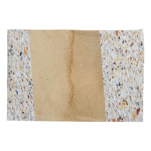 Housse D'oreillers Coque coussin beige couleur (Dos)