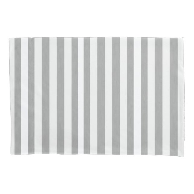 Housse D'oreillers Coque coussin blanc et gris (devant)