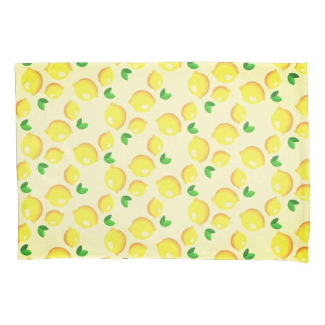 Housse D'oreillers Coque Coussin de citron jaune (devant)