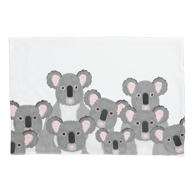 Housse D'oreillers Coque Coussin de Koalas (devant)