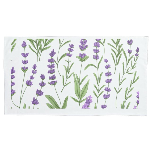 Housse D'oreillers COQUE COUSSIN des CHAMPS LAVENDER (devant)