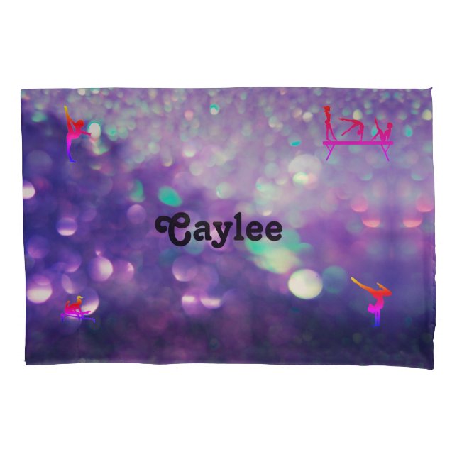 HOUSSE D'OREILLERS COQUE COUSSIN GYMNASTICS PERSONNALISÉ (devant)