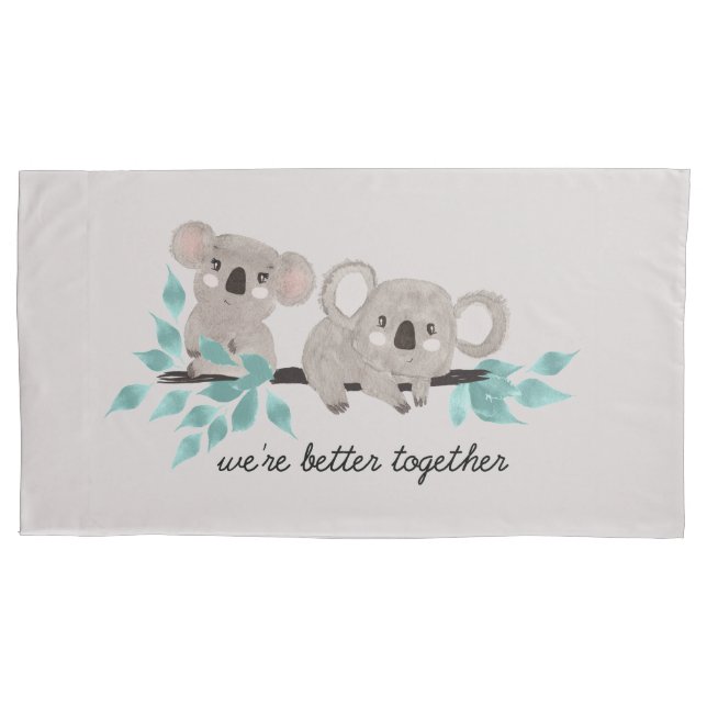 Housse D'oreillers Coque Coussin Koala Bear Water Color (devant)