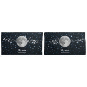 Housse D'oreillers Coque Coussin lunaire personnalisé