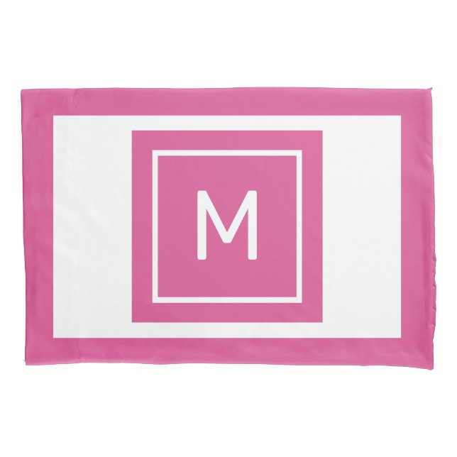 Housse D'oreillers Coque Coussin Monogramme et nom personnalisé (devant)