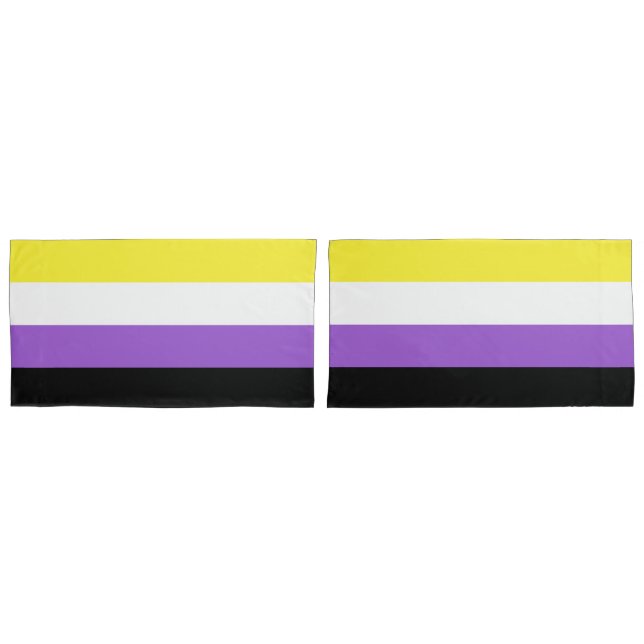 Housse D'oreillers Coque Coussin non binaire de Drapeau King (devant-Set)