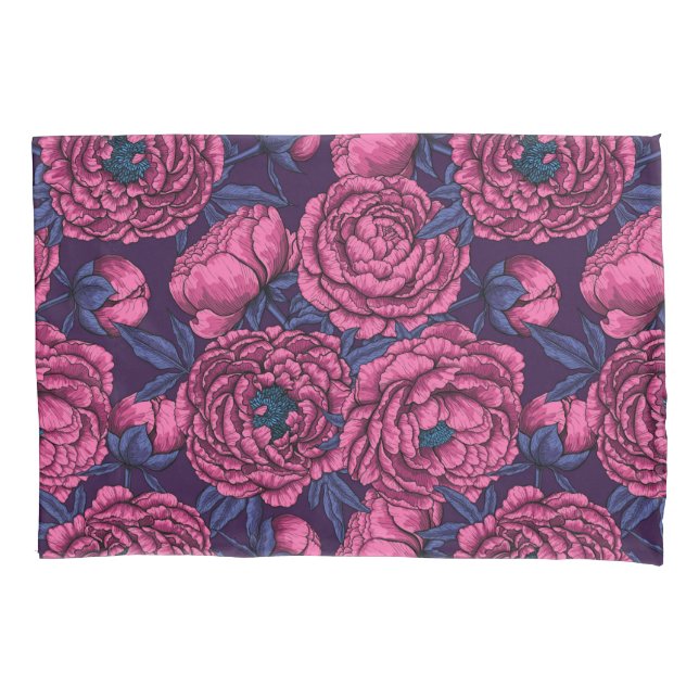 Housse D'oreillers Coque Coussin Peonies (devant-gauche)