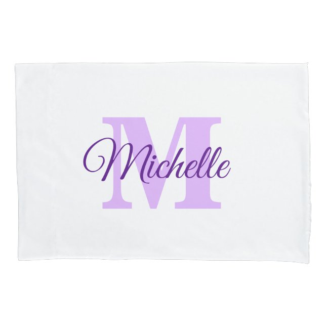 Housse D'oreillers Coque Coussin personnalisé Monogramme (devant)