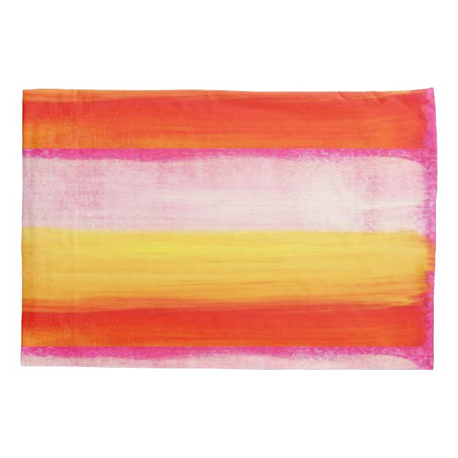 Housse D'oreillers Coque coussin rouge jaune (Dos)