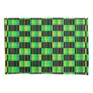 Housse D'oreillers Coque Coussin vert et noir avec Motif plaid