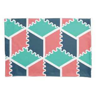 Housse D'oreillers Coque de Coussin de cube géométrique moderne - élé