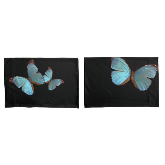 Housse D'oreillers Coques Coussins Blue Fly (devant-Set)
