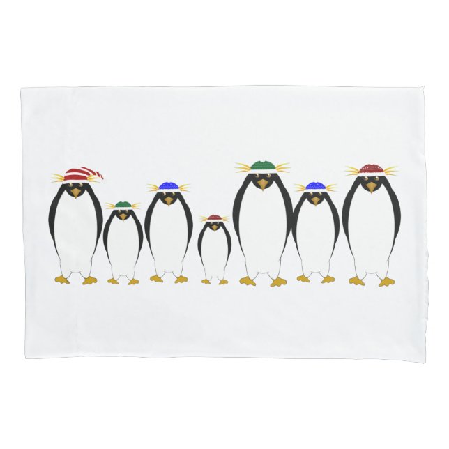 Housse D'oreillers Coques Coussins de pingouins (devant)