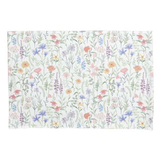 Housse D'oreillers Coquette Wildflower Meadow (devant)