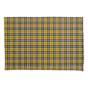 Housse D'oreillers Cornouailles National Tartan Jaune et Noir Plaid