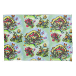 Housse D'oreillers Cottage Et Fleurs Cottagecore Floral Pillowcase