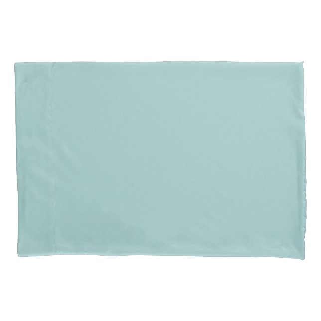 Housse D'oreillers Couleur solide bleu lunaire (devant)