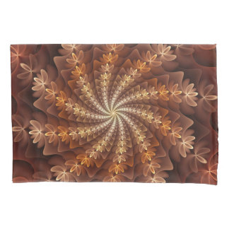Housse D'oreillers Couleurs chaudes, Trippy Moderne Motif d'art fract