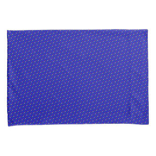 Housse D'oreillers Couleurs primaires-Pois, Coque Coussin bleu